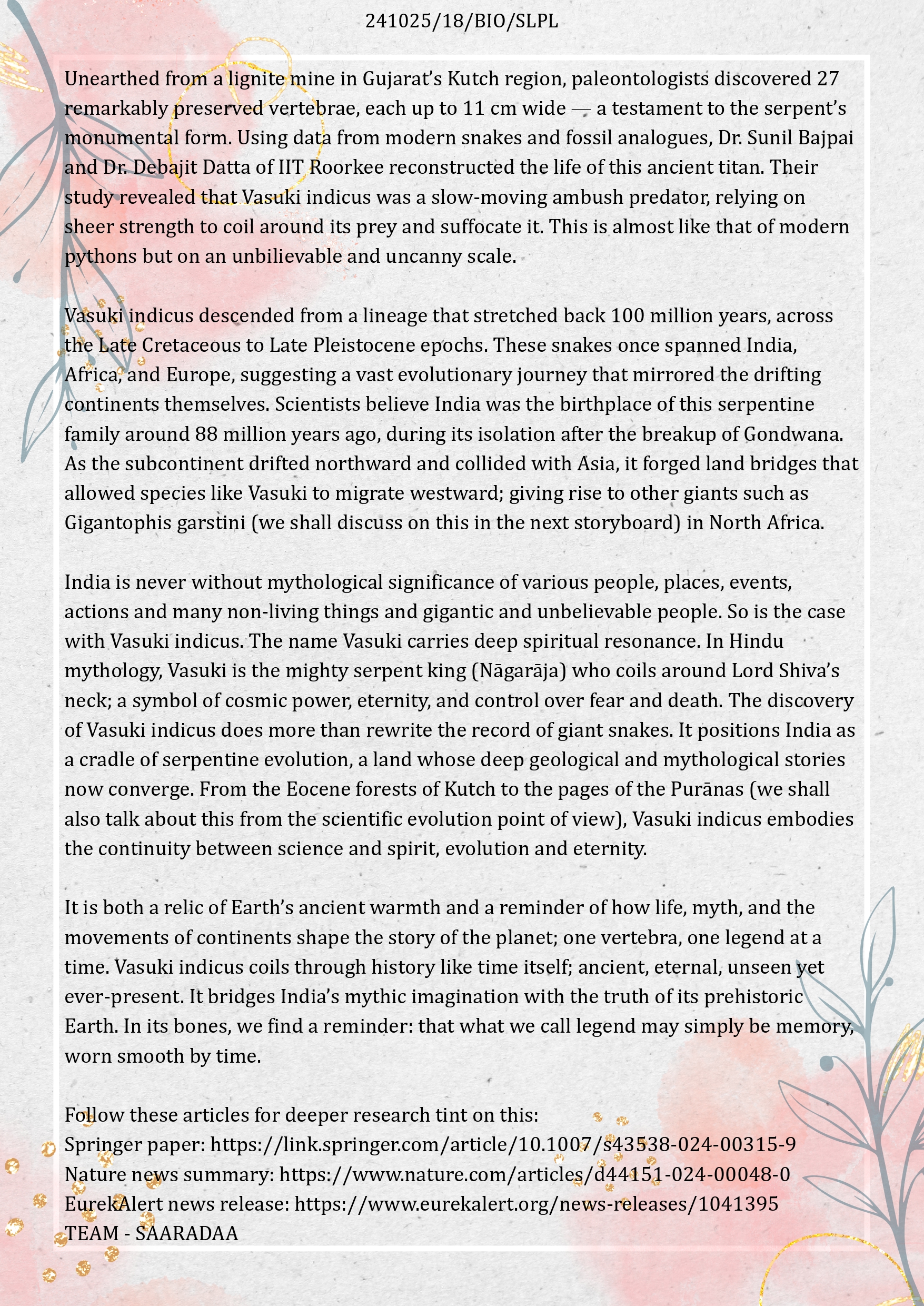 Vasuki Indicus page 2